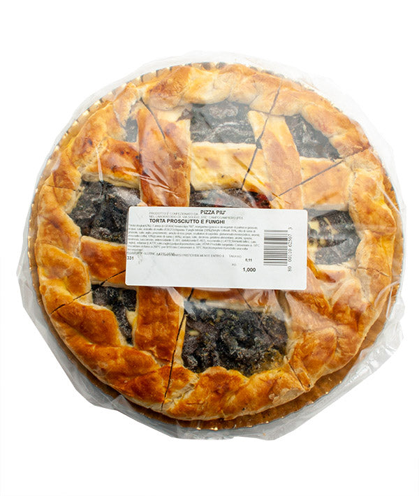 TORTA PROSCIUTTO COTTO E FUNGHI 8 FETTE KG 1