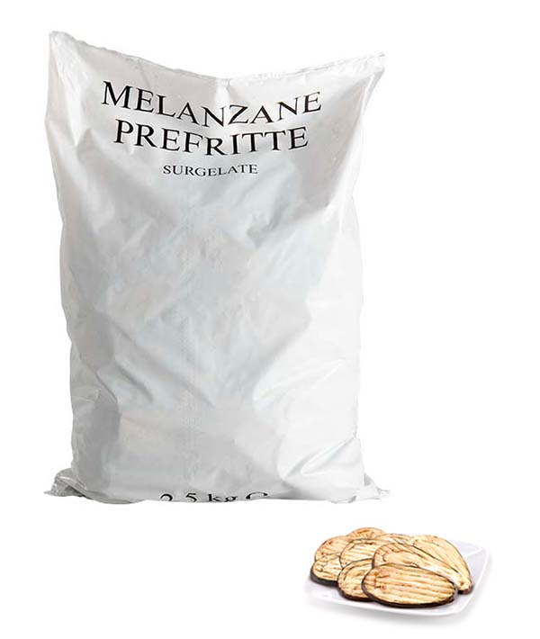 MELANZANE A FETTE PREFRITTE 100% ITALIA DAL FRESCO IQF KG 2,5