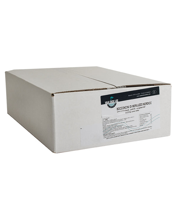 NUGGETS MERLUZZO NORDICO IQF PANATO GR 20/35 PREFRITTE KG 5