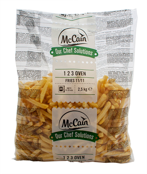 PATATE 1.2.3. FRITTE PRECOTTE 11X11 MCCAIN KG 2,5