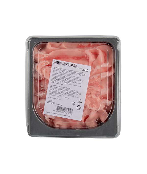 SORBETTO ARANCIA E CAMPARI SORBETTI' KG 1,5