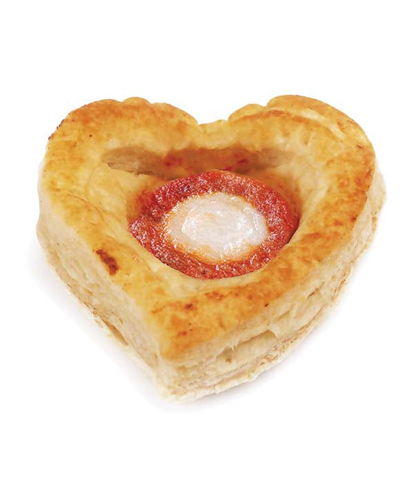 PIZZETTE A CUORE PASTA SFOGLIA AL POMODORO / MOZZARELLA 
SFOGLIA TORINO KG 1,1