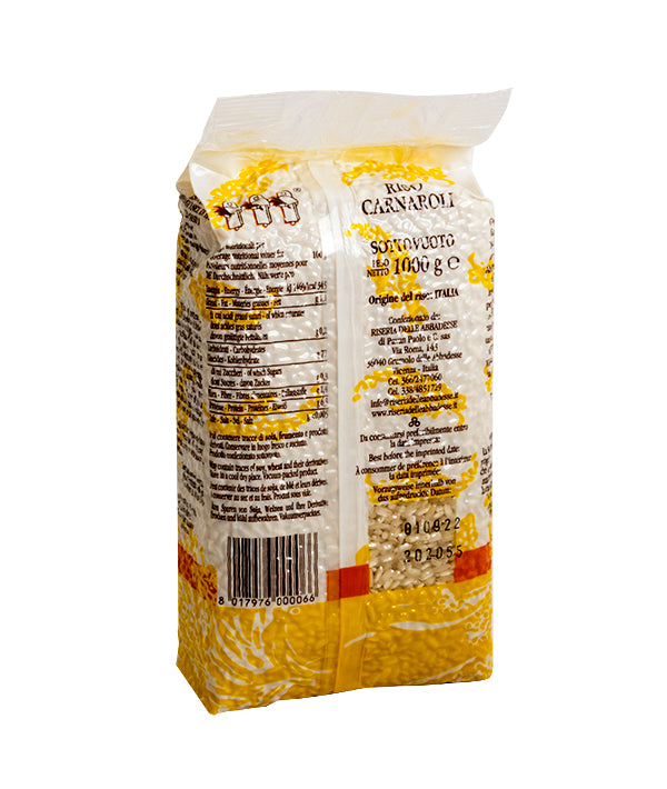 RISO CARNAROLI SUPERFINO RISERIA DELLE ABBADESSE SOTTOVUOTO KG 1