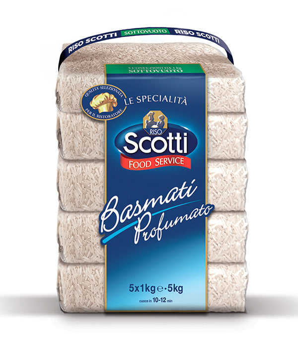 RISO BASMATI LUNGO SOTTOVUOTO PZ 5X1 SCOTTI KG 5