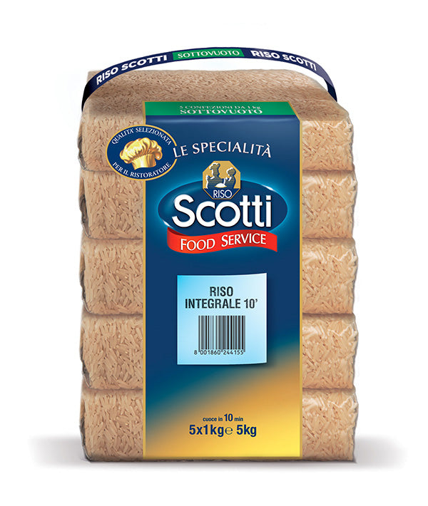 RISO INTEGRALE LUNGO PARBOILED 10' PZ 5X1 SCOTTI KG 5