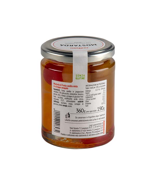 MOSTARDA DI FRUTTA MISTA LAZZARIS GR 360