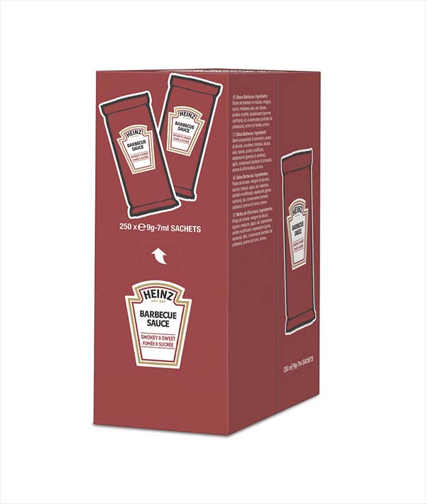 SALSA BBQ MONODOSE GR 10 HEINZ PZ 250