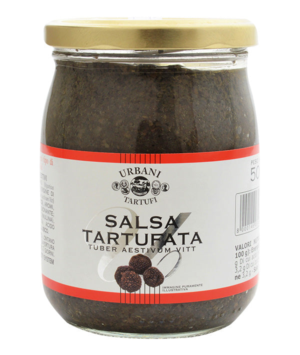 SALSA TARTUFATA PREGIATA 8% OLIO EVO VASO VETRO URBANI GR 500