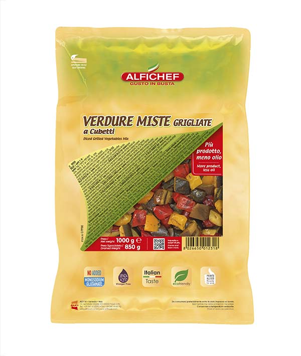 VERDURE MISTE CUBETTI GRIGLIATE OLIO DI GIRASOLE ALFI KG 1