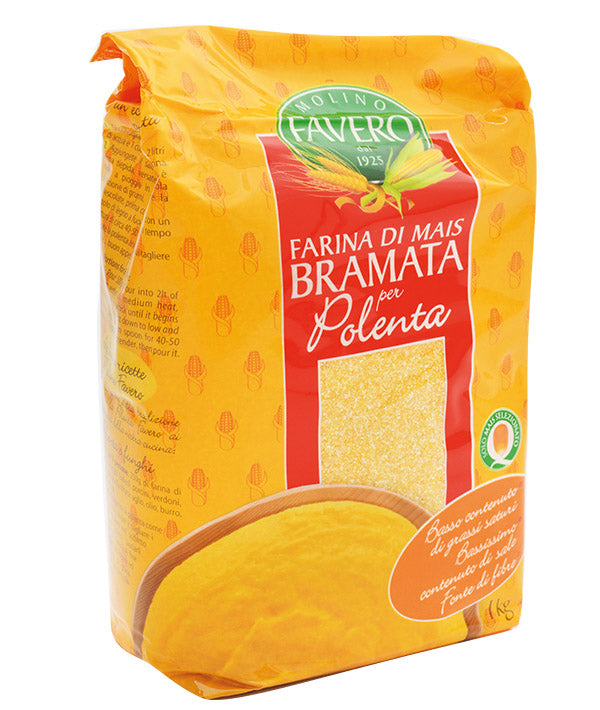 FARINA BRAMATA DA POLENTA GIALLA FAVERO KG 1