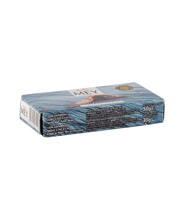 FILETTI DI ACCIUGHE CANTABRICO IN OLIO DI OLIVA LATTA SUCORE GR 50