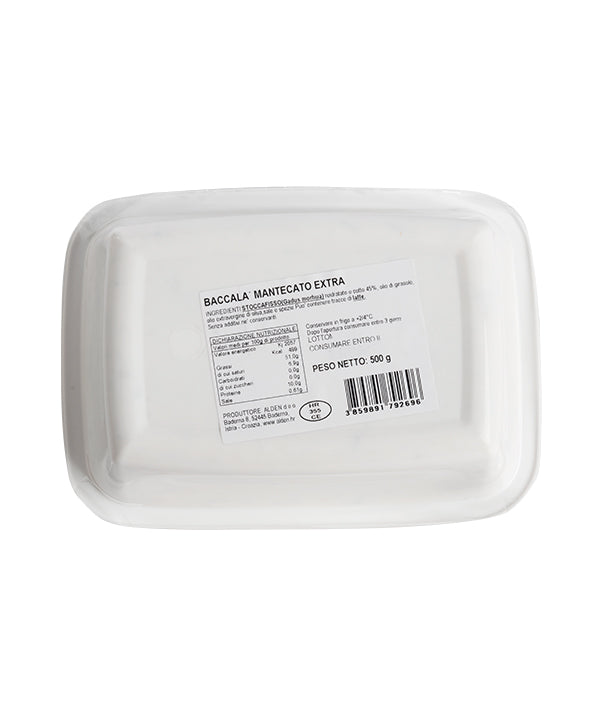 BACCALÀ MANTECATO EXTRA SENZA AGLIO 45% GR 500