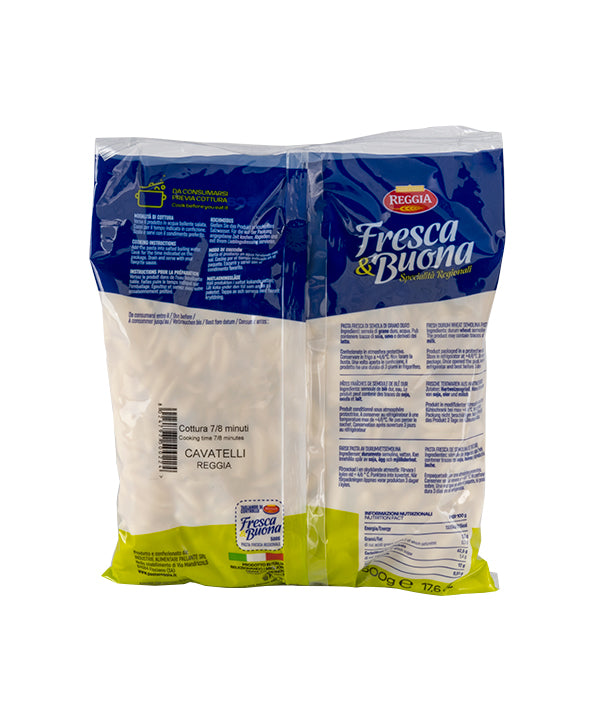 PASTA FRESCA DI GRANO DURO CAVATELLI REGGIA GR 500