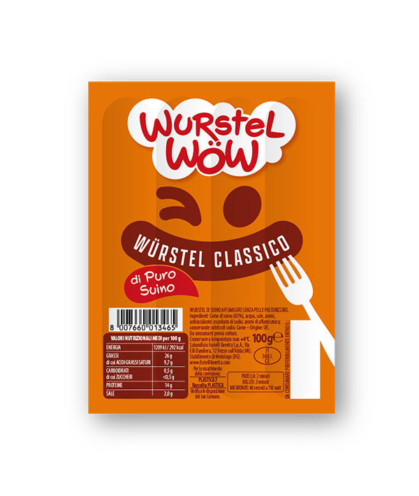 WURSTEL WOW PURO SUINO PZ 4 GR 100