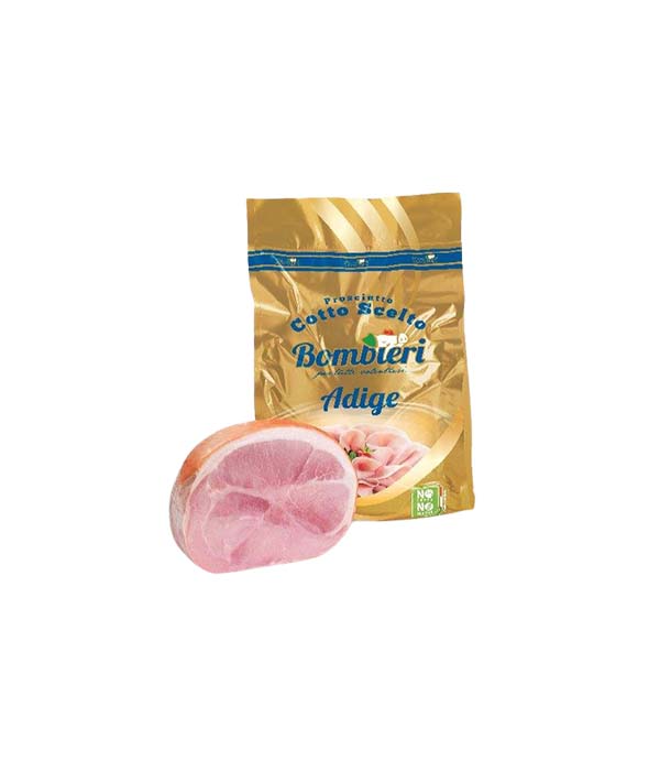 PROSCIUTTO COTTO SCELTO ADIGE SENZA POLIFOSFATI BOMBIERI KG 9