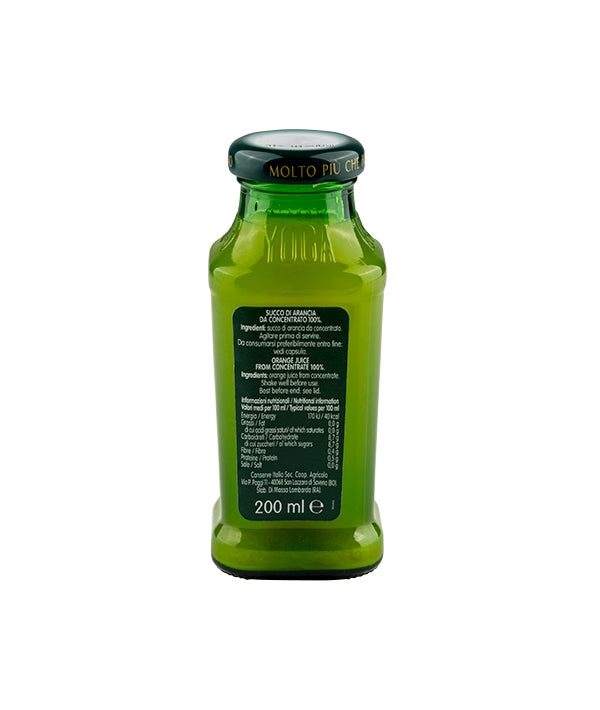 SUCCO DI ARANCIA DI SICILIA 100% LT 0,2 YOGA PZ 24