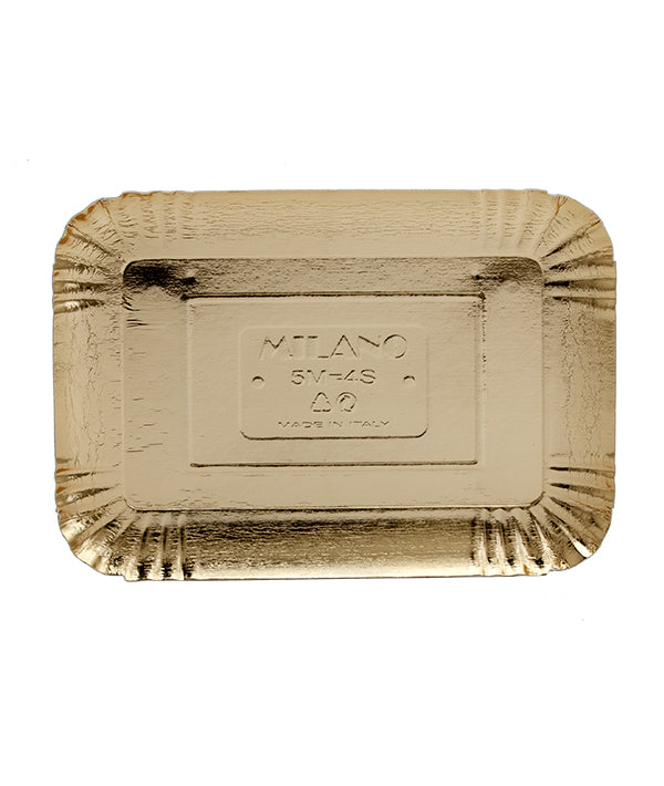 VASSOI DORATI PER ALIMENTI N.3 CM 16X23 PZ 120