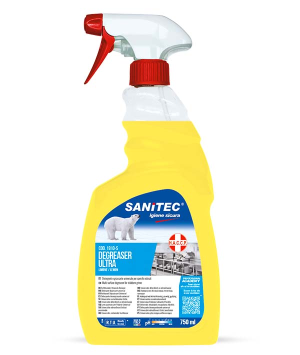 SGRASSATORE ULTRA LIMONE HACCP 1810 SANITEC ML 750