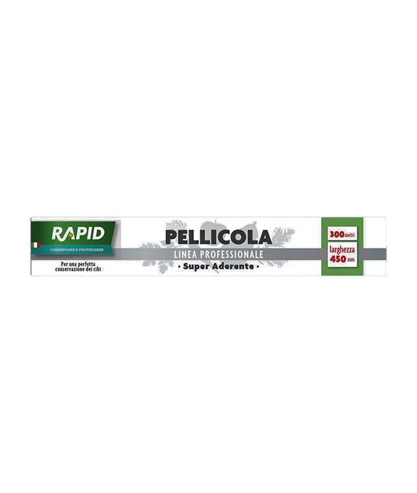 ROTOLO PELLICOLA TRASPARENTE CM 45 ASTUCCIO MT 300