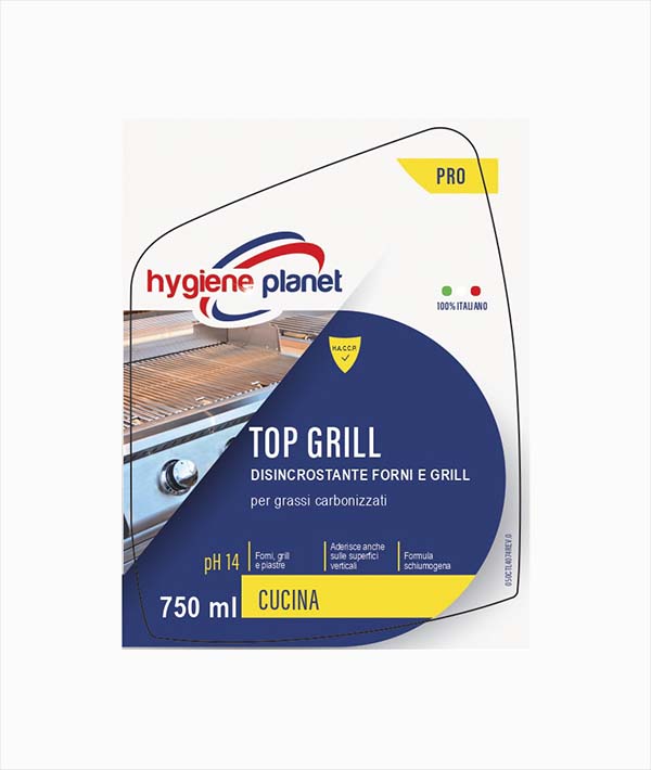 DETERGENTE TOP GRILL FORNO-PIASTRA-GRIL HYGIENE PLANET ML 750