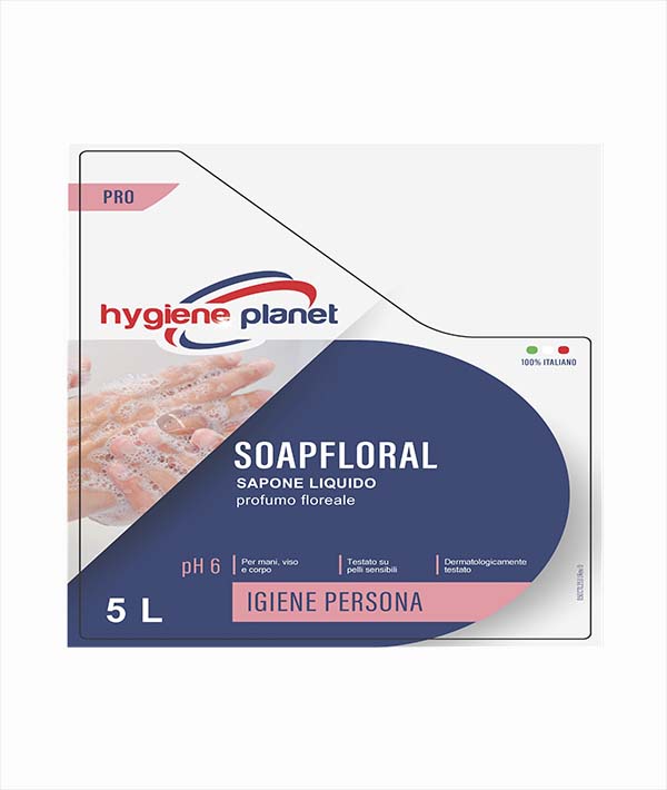SAPONE LIQUIDO SOAP FLORAL HYGIENE PLANET KG 6