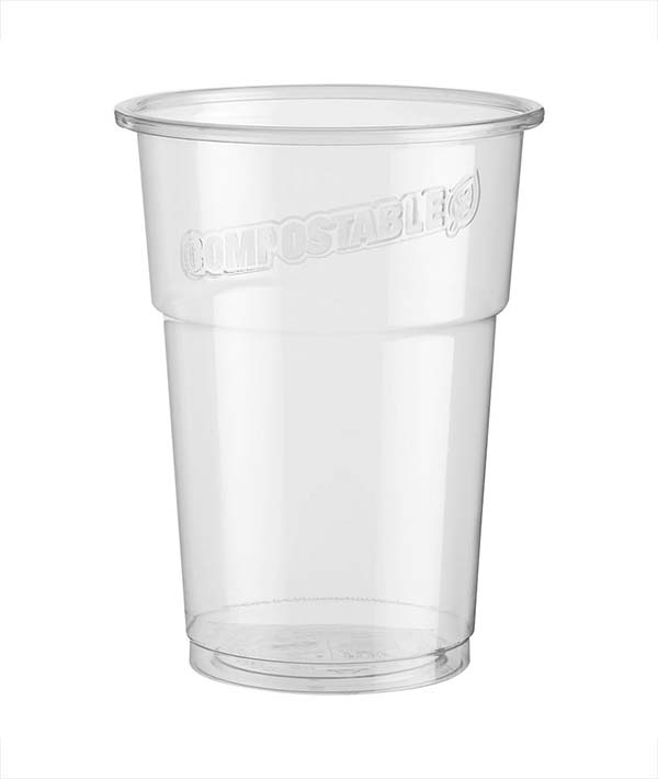 BICCHIERI USO FREDDO PLASTICA TACCA 250-300 CC 350 
COMPOSTABILI PZ 50