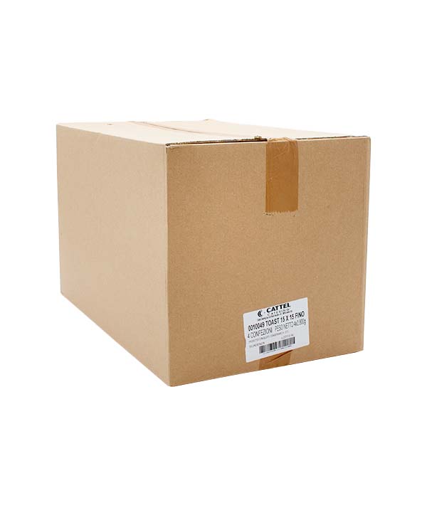 PANE TOAST TAGLIO FINO CM 15X15 MOLIN ZAN PZ 51