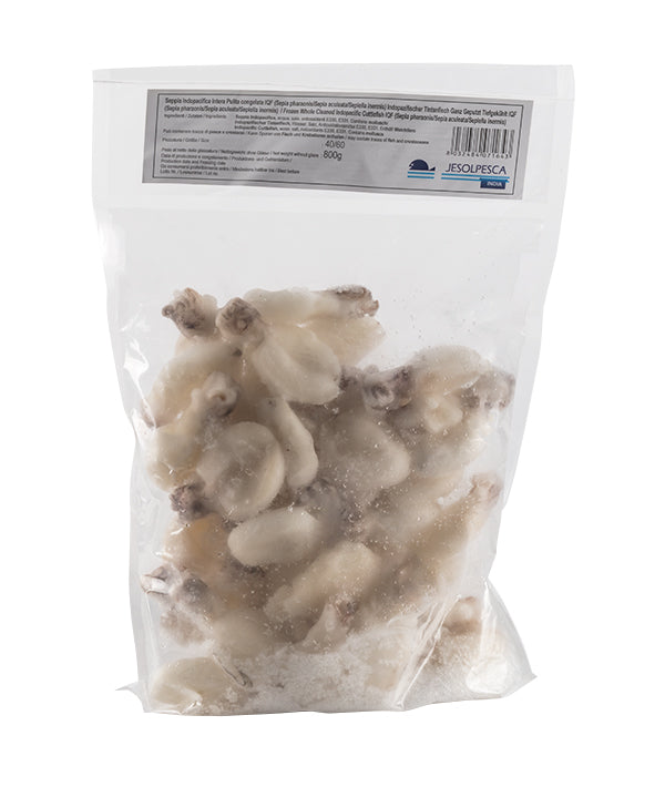 SEPPIA PULITA INDIA 40/60 PZ/KG IQF JESOLPESCA GR 800