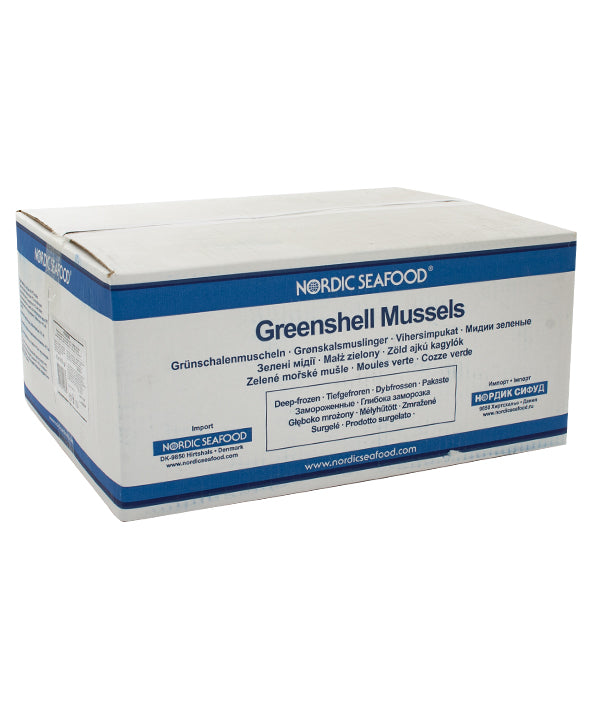 COZZA VERDE NUOVA ZELANDA META' GUSCIO PEZZI 30/50 kg 1