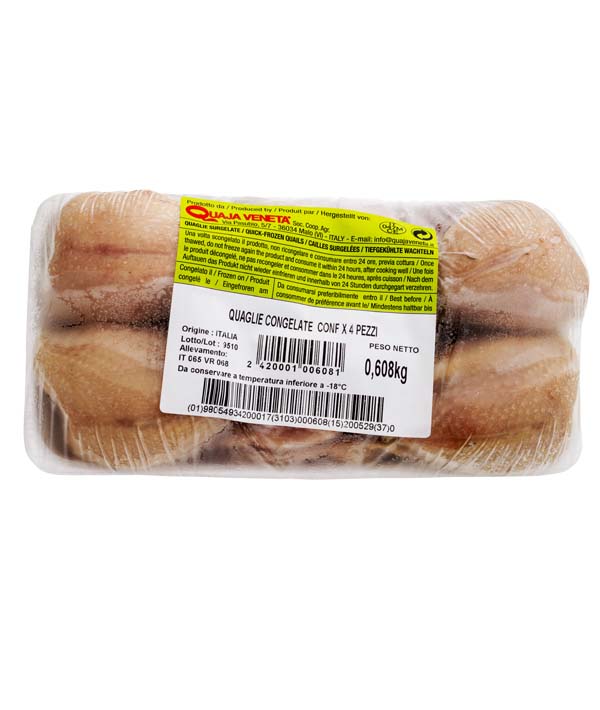 QUAGLIA EXTRA CONGELATA PZ 4X160g GR 640