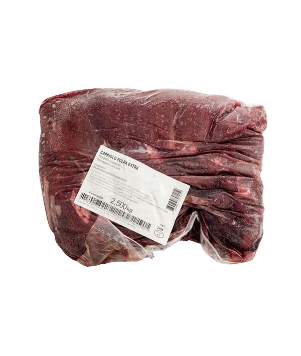 POLPA DI CAPRIOLO UE EXTRA CONGELATA KG 2,5