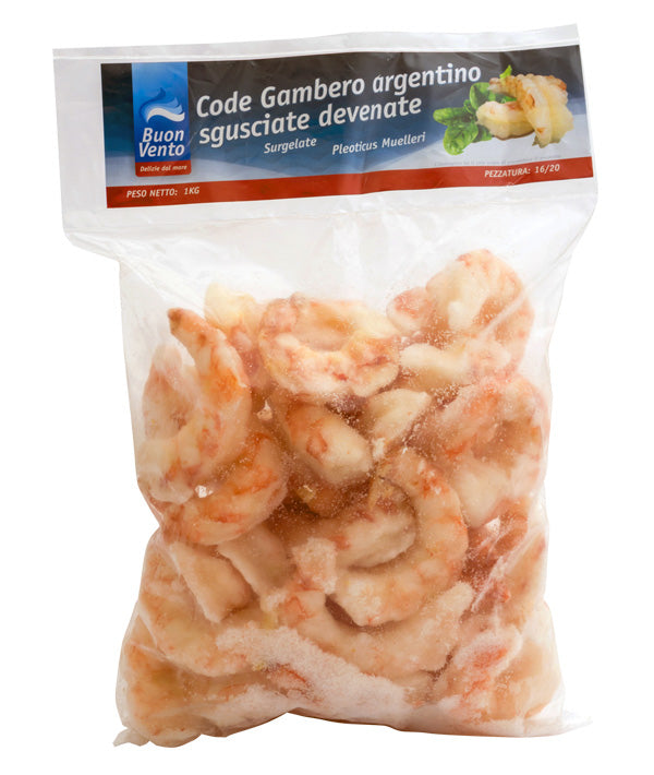 GAMBERO SENZA GUSCIO ARGENTINA 16/20 PZ/LB NATURALE DEVENATO
IQF KG 1