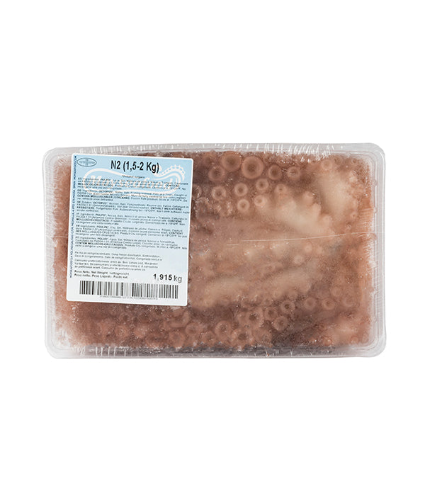 POLPO N°2 FAO 34 EVISCERATO g 1500/2000 VASCHETTA kg 1.8