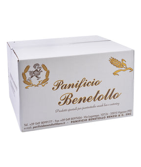 Panino maxi per hamburger con sesamo pretagliato Bentollo.