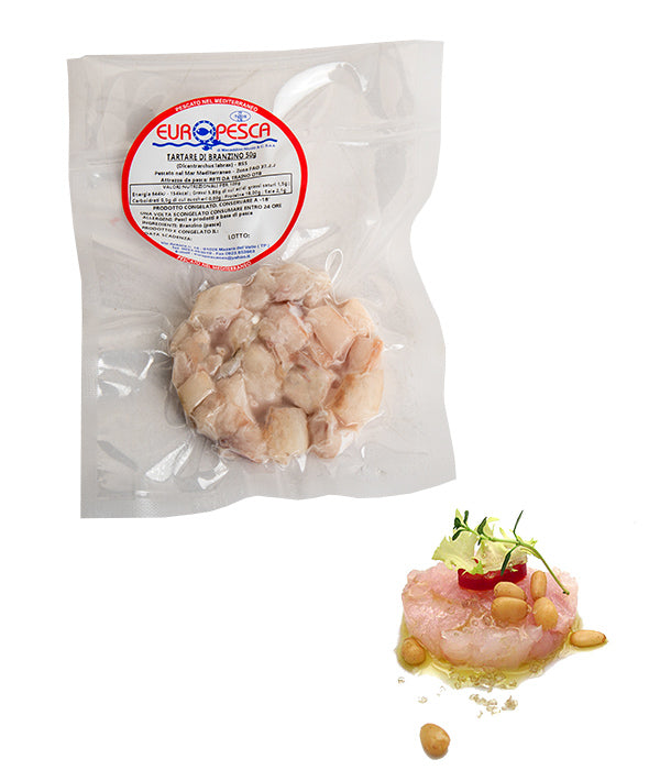 TARTARE DI BRANZINO CONGELATO E SOTTOVUOTO g 50