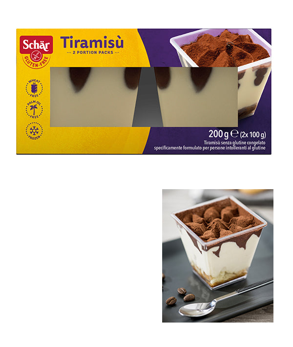 TIRAMISÙ MONOPORZIONE GR 100 SENZA GLUTINE SCHÄR PZ 2