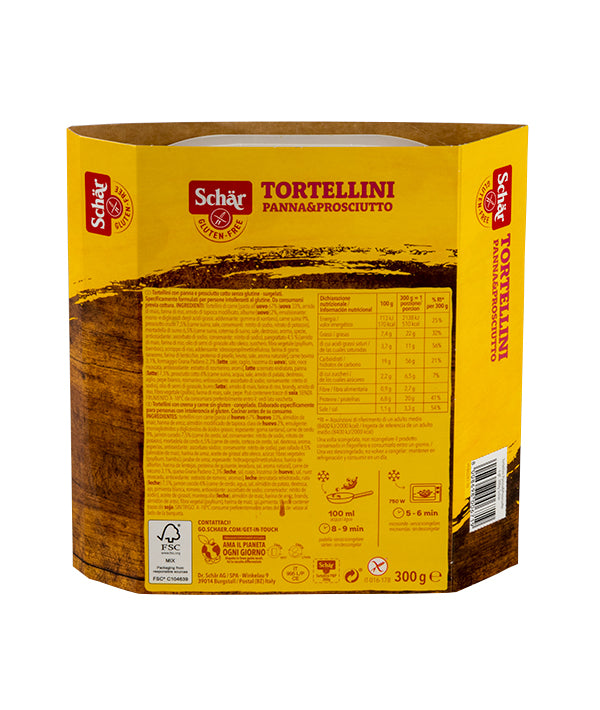 TORTELLINI PANNA E PROSCIUTTO SENZA GLUTINE SCHÄR GR 300