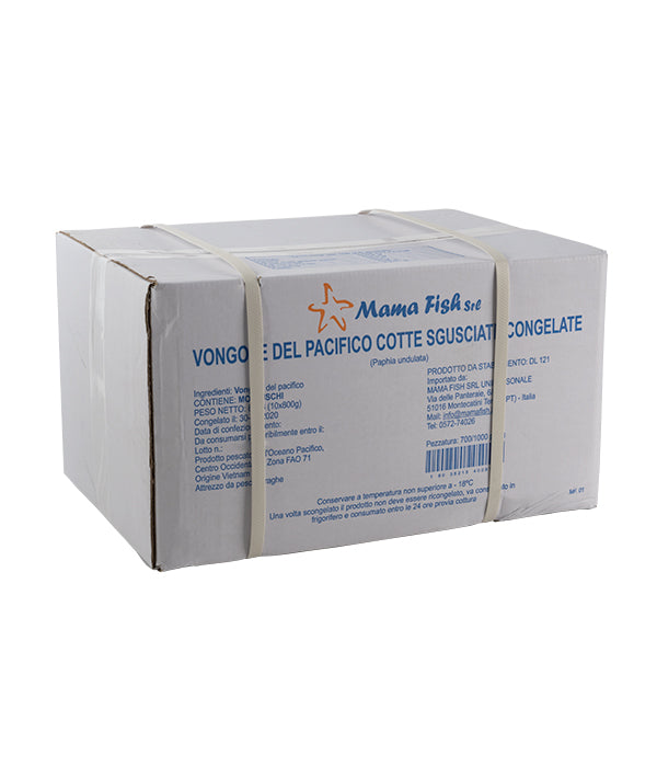 VONGOLA PACIFICO SENZA GUSCIO PRECOTTA PZ 700/1000 IQF GR 800