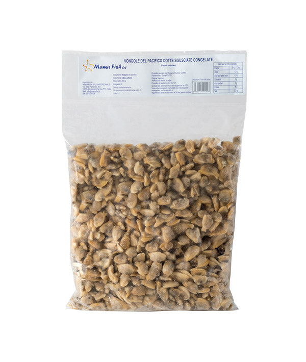 VONGOLA PACIFICO SENZA GUSCIO PRECOTTA PZ 700/1000 IQF GR 800