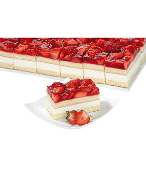 TORTA FRAGOLA E PANNA 12 FETTE RETTANGOLARI SENZA GLUTINE SENZA LATTOSIO ERLENBACHER KG 2,05