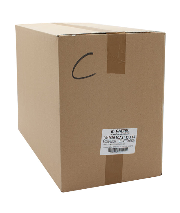 PANE TOAST TAGLIO FINO 10 MM CM 13X13 MOLIN ZAN PZ 60