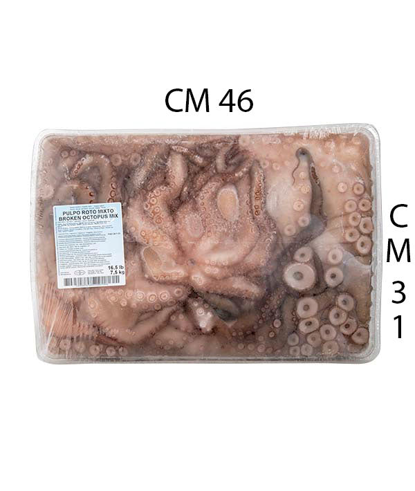 POLPO ROTTO MISTO FAO 34 VASCHETTA kg 7.5