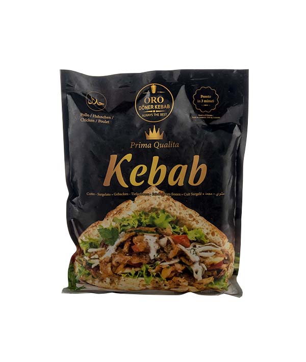 KEBAB DI POLLO E TACCHINO COTTO PZ 5 PRETAGLIATO KG 5