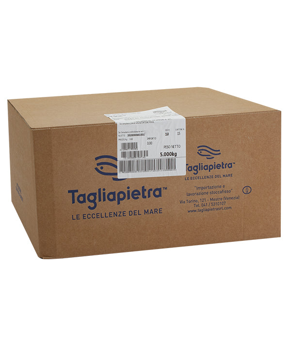 STOCCAFISSO IN POLPA REIDRATATO SENZA LISCHE CONFEZIONATO SOTTOVUOTO, CONGELATO, G 500