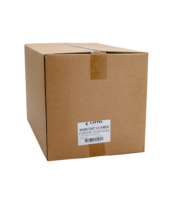 PANE TOAST TAGLIO MEDIO 12,5 MM CM 15X15 MOLIN ZAN PZ 39
