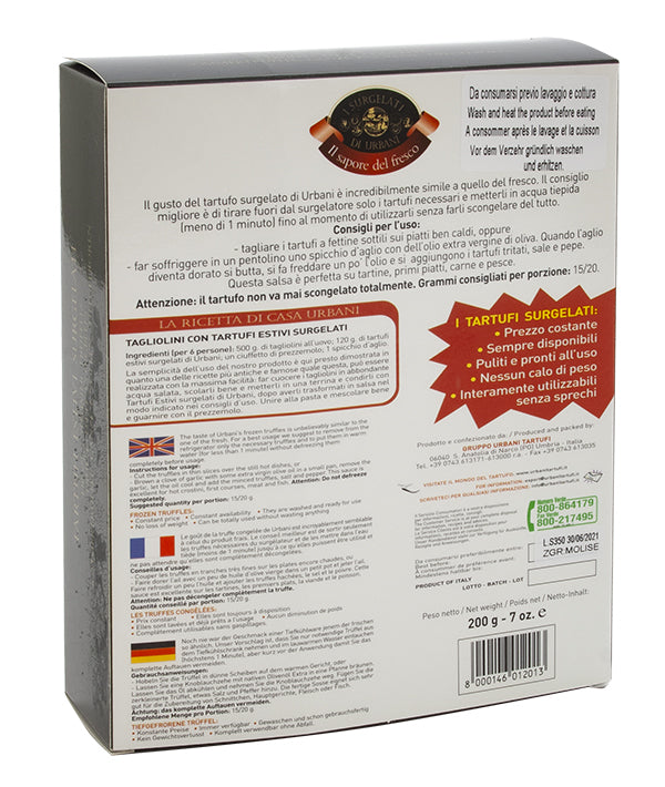 TARTUFO NERO ESTIVO INTERO CONGELATO URBANI GR 200