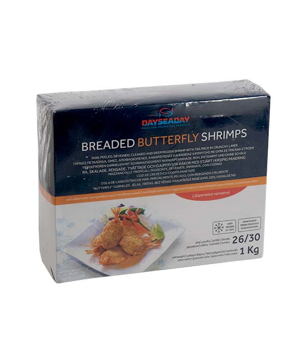 MAZZANCOLLA TROPICALE 26/30 PZ/LB BUTTERFLY PANATA KG 1