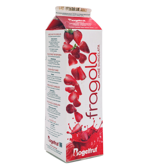 PUREA FRAGOLA +10% ZUCCHERO BRICK ROGELFRUT KG 1