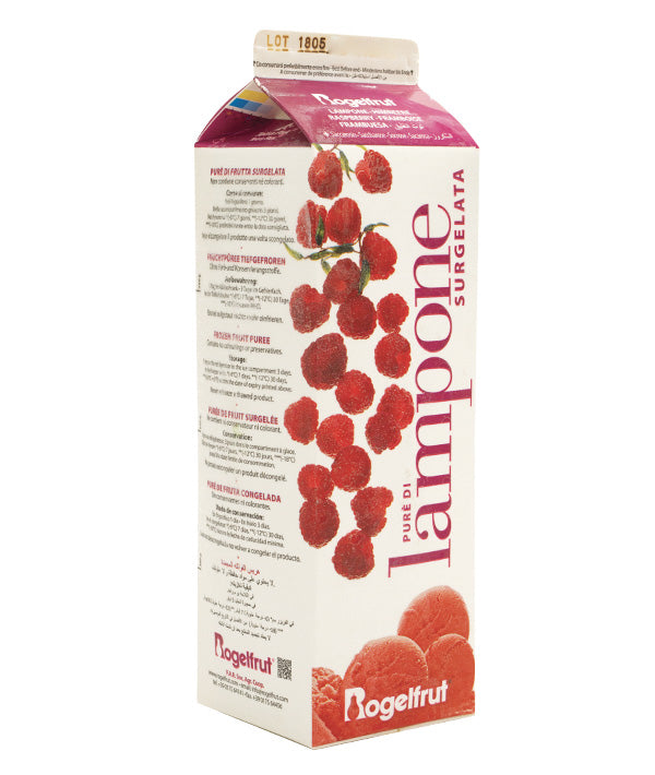 PUREA LAMPONE +10% ZUCCHERO BRICK ROGELFRUT KG 1
