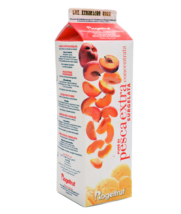 PUREA PESCA CONCENTRATA SENZA ZUCCHERO BRICK ROGELFRUT KG 1